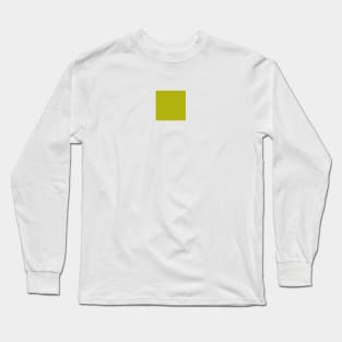 Minimalist colorful yellowish green color decor. Long Sleeve T-Shirt